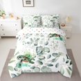 thumbnail image 2 of YST Cartoon Sea Turtle Twin Comforter Set 7 Pieces Ocean Wildlife Bedding Comforter Sets, Spring Bed in a Bag Eucalyptus Leaf Bedding Set, Marine Animal Theme Bed Sheets Set Kids Room Decor, 2 of 6