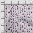 thumbnail image 2 of oneOone Georgette Viscose Beige Fabric Circus Sewing Craft Projects Fabric Prints By Yard 42 Inch Wide-aB, 2 of 5