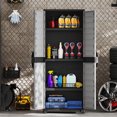 thumbnail image 2 of Costway Armoire de Rangement en Plastique 68 Pouces H Unité de Rangement Verticale pour Bureau Gris, 2 of 8