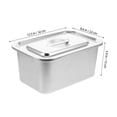 thumbnail image 2 of OULII Compost Bin Countertop 1Pack Stainless Steel Compost Bin For Kitchen Counter Top Food Waste Collection Silver, 2 of 8