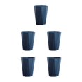 thumbnail image 3 of ZheElen PP Office And Home Waste Bin - 6L Capacity Easy Access Kitchen Large Capacity Kitchen Bedroom Dark Blue L 5Set, 3 of 6