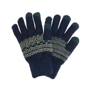 CTM®  Fairisle Touchscreen  Gloves (Men's)