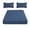 Navy, variant on BUTASY 3Pcs Queen Size Bed Sheet Set, Soft and Breathable Fitted Sheet with 2 Bed Pillowcase, Microfiber Lightweight Deep Pocket Sheet for Home(Navy)