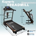 thumbnail image 3 of Ksports Tapis Roulant Portable Pliable de 16,5 Pouces pour Cardio et Mise en Forme, Noir, 3 of 11