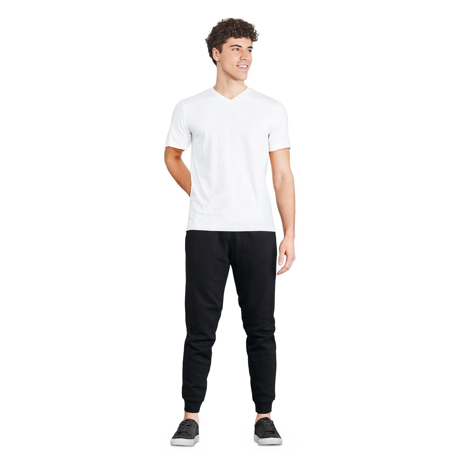 Lot de 2 t-shirts à encolure en V George pour hommes