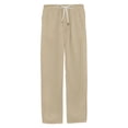 thumbnail image 3 of Mens Linen Pants Mens Summer New Style And Fashionable Pure Cotton And Linen Trousers, 3 of 3