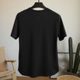 thumbnail image 4 of Men's Solid Color Comfortable Sport Casual Short Sleeved Round Neck Shirts, 4 of 9