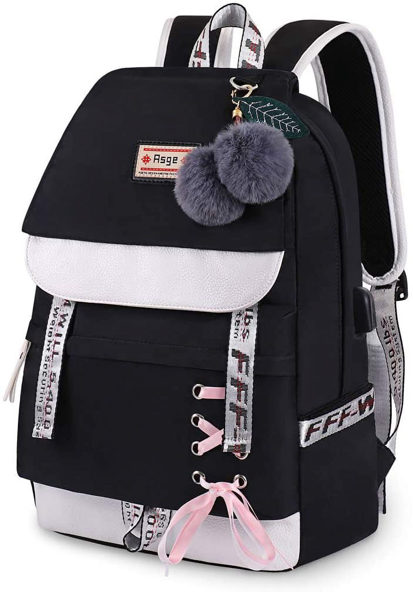 School Backpack Girls Satchels Boys School Bags With Ergonomic Design Backpack Campus Backpack Nylon Waterproof Daypacks Women Leisure Backpack Teenagers Backpacks Fashionable School Bag