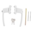 thumbnail image 4 of HLONK Door Handle Security Lock Lever Knob Entry White, 4 of 7
