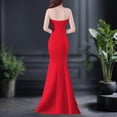 thumbnail image 3 of UPPADA Wedding Guest Dresses for Women One Shoulder Ruched Formal Evening Dress Wrap Ruffle Hem Dress Halter Bodycon Maxi Dress High Waist Party Prom Gown Cocktail Dress Deal of Day Today Only, 3 of 4
