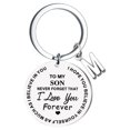 thumbnail image 1 of EGNMCR Keychains DIY To My SON Stainless Steel Last Name 26 Letter Keychain 2.5cm Fashion Decorations, 1 of 6