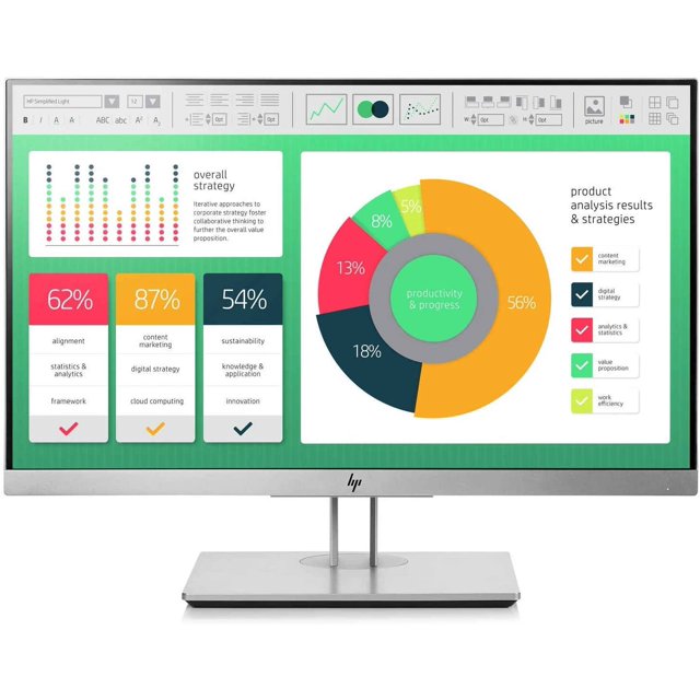HP ELITEDISPLAY E223 21.5" MONITOR (1920 x 1080) Refurbished - Grade A