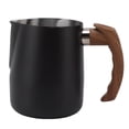thumbnail image 2 of 1000ML Milk Frothing Pitcher Inner Scale Milk Frother Steamer Cup 304 Stainless Steel Cup Coffee Steaming Pitcher with Comfortable Handle, 2 of 8