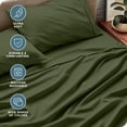 thumbnail image 4 of Bare Home Premium 1800 Collection Ensemble de Draps 4 Pcs, Lit Double, Cyprès, 4 of 10