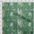 thumbnail image 4 of oneOone Cotton Poplin Green Fabric Geometric Sewing Material Print Fabric By The Yard 42 Inch Wide, 4 of 4