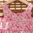 thumbnail image 3 of Robes pour Bébés Filles Robe Tutu Sans Manches pour Bébé Robe d'Été pour Bébé Fille avec Chapeaux 2 Pcs Robe de Princesse pour Bébé 6-12 Mois, 3 of 4