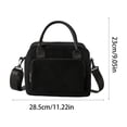 thumbnail image 3 of Corduroy Lunch Bag for Women | Insulated Thermal Lunch Box Tote | Reusable Leakproof Cooler with Adjustable Shoulder Strap for Work, School, Picnic, or Travel, 3 of 6