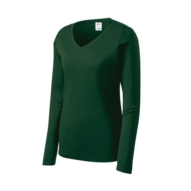 Gravity Threads T-Shirt à Manches Longues pour Femmes - Vert Forêt - Grand