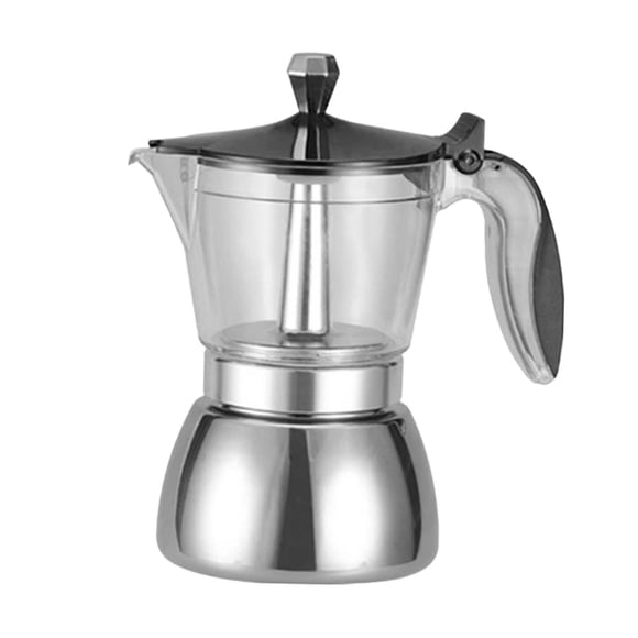 Espresso Coffee Maker Electric Stove Coffee Makers with Ergonomic Handle Camping 280mL