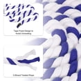 thumbnail image 3 of Unique Bargains 1Inch x 10Feet Natural Twisted Cotton Rope 3 Strand Tug of War Rope with Sealing Tape Blue White, 3 of 6