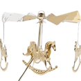 thumbnail image 1 of ziyahi Rotating Candlestick Metal Rotating Tea Light Candle Holder for Fireplace Horse, 1 of 9