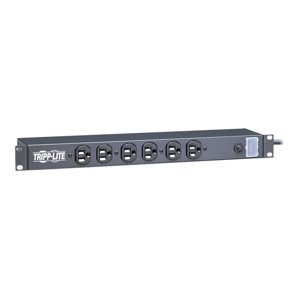 Tripp Lite Surge Protector Rackmount 14 Outlet 15' Cord 3000 Joules 1U RM - Surge protector (rack-mountable) - 15 A - AC 120 V - output connectors: 14 - 1U - 19" - black