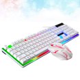 thumbnail image 3 of Miangastore Ensemble Clavier et Souris de Jeu Filaire Rétroéclairage Coloré Clavier et Souris pour Ordinateur Accessoires de Jeu (Blanc), 3 of 8