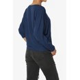 thumbnail image 4 of Haut Côtelé Décontracté à Manches 3/4 Dolman Col Bateau pour Femmes, 4 of 7