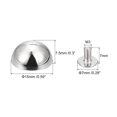 thumbnail image 2 of Unique Bargains 15x7.5mm Screw Back Rivets Hollow Round Head Leather Studs Silver Tone 20 Pack, 2 of 5