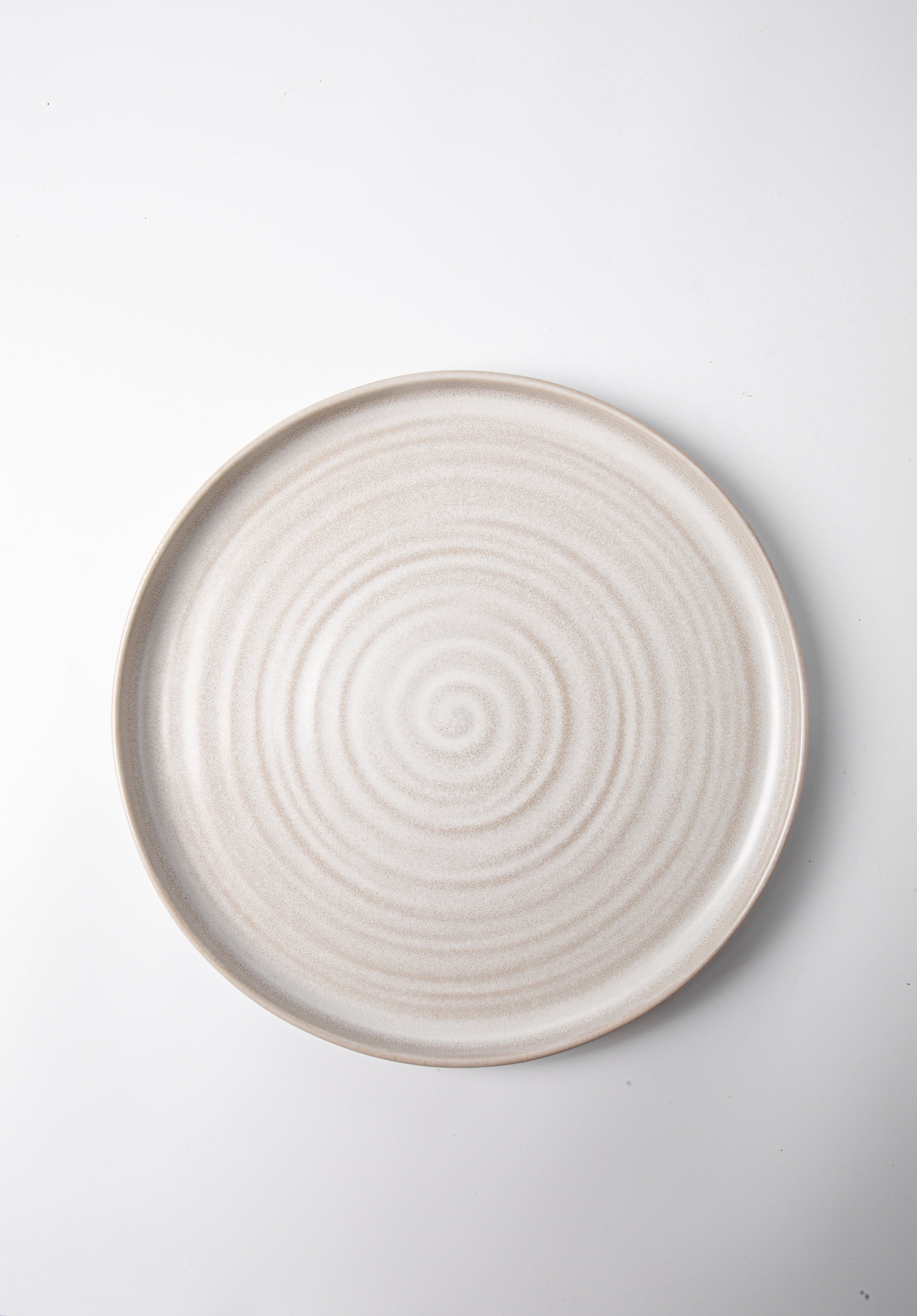 Better Homes & Gardens-Collins Cream Stoneware Round Dinner Plate