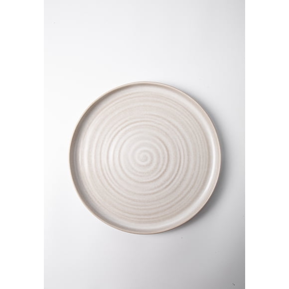 Better Homes & Gardens-Collins Cream Stoneware Round Dinner Plate