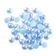 thumbnail image 2 of KLKCMS 100 Pcs Demi-Perle Dos Plat 8 mm Bricolage Décoration Artisanale Bleu, 2 of 7
