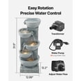 thumbnail image 3 of VEVOR Outdoor Water Fountain 5-Tier Bowl-Shaped Cascading 31.5 in Fountains, 3 of 9