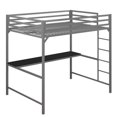 thumbnail image 4 of Miles Metal Full Loft Bed with Desk, 4 of 9