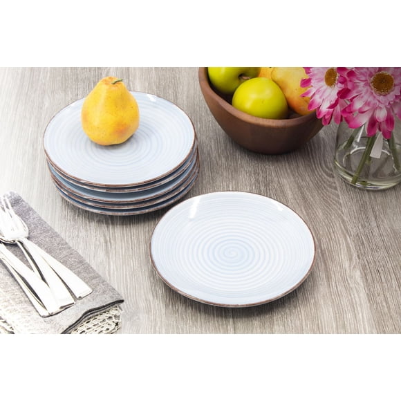 Hometrends Ensemble de 6 assiettes à salade Sophia