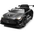 thumbnail image 1 of Licensed Mercedes-AMG GT3 24V Kids Ride-On Racing Car with Premium Leather Seat, High-Speed Performance 24V Power Wheels, Motorized Track Toy with Parent Remote, Black, 1 of 6