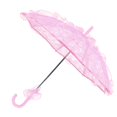 thumbnail image 2 of Bridal Umbrella, Elegant Exquisite Beautiful Lace Parasol  For Photos For Weddings For Parties Pink, 2 of 8