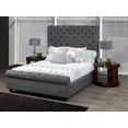 thumbnail image 2 of Evelyn King Platform Bed, Grey, 2 of 2