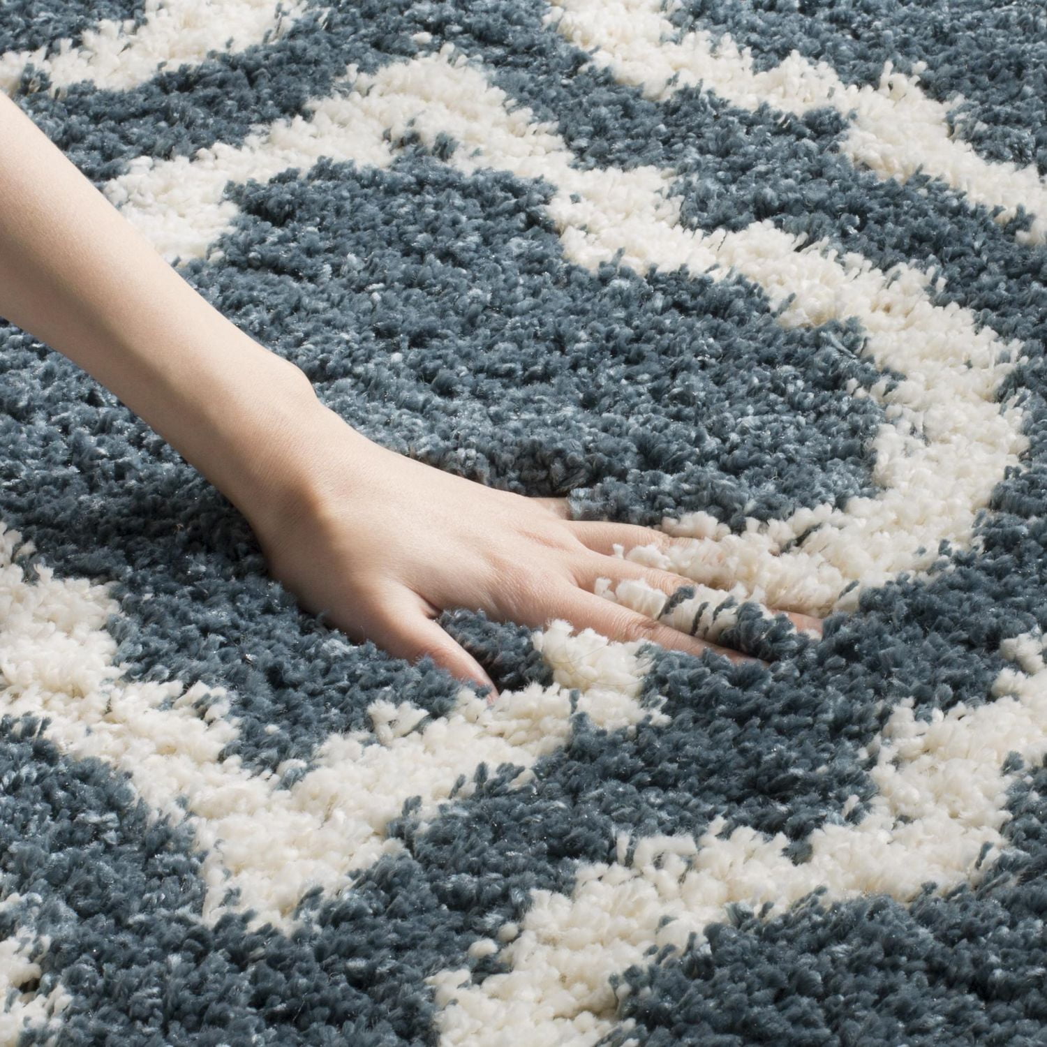 Safavieh Hudson Louise Tapis Géométrique Shag
