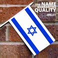thumbnail image 2 of Anley Israel Mini Flag 12 Pack - Hand Held Small Miniature Israeli Flags on Stick - 5x8 Inch with Solid Pole & Spear Top, 2 of 6