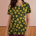 thumbnail image 2 of Pisexur Womens Scrub Tops Boasting Colorful Floral Prints Along With Short Sleeve Scrub Tops Suitable for Nursing Uniforms With Convenient Pockets, 2 of 4