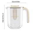 thumbnail image 3 of Fesfesfes Pichet Infuseur de Fruits en Verre 1,8 L avec Robinet, Distributeur d'Eau pour Réfrigérateur pour Limonade, Thé Glacé, Boissons, Contenant à Boissons avec Filtre Amovible, 3 of 5
