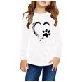 thumbnail image 1 of Birdeem Chemises à Manches Longues pour Filles Chemises à Manches Longues Imprimés Mignons Col Rond Hauts Blouses Décontractées Habillées Vêtements Chemises à Manches Longues pour Filles, 1 of 4