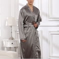 thumbnail image 4 of Shorts à Séchage Rapide Homme Unis Décontractés Manches Longues à Lacets Rayés Maison Poche Longue Robe de Pyjama Shorts Ensemble de Shorts de Pyjama pour Homme Ensembles de Pyjama pour Homme Manches Longues Ensemble de Shorts de Pyjama pour Homme, 4 of 9