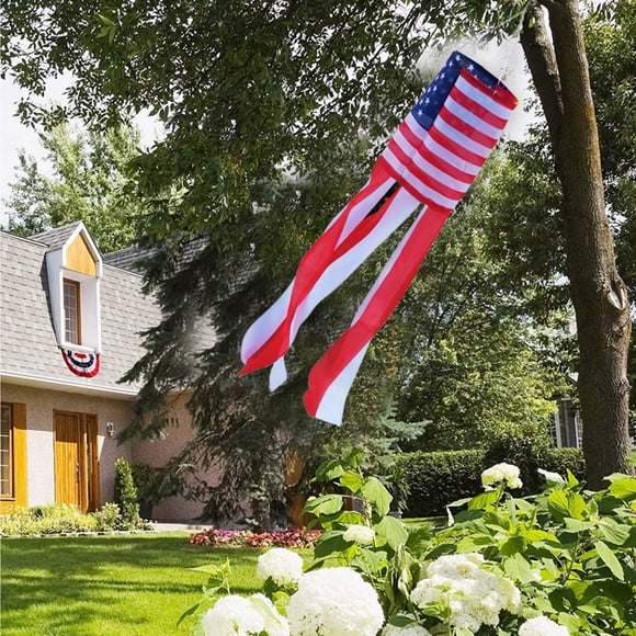 Danhjin Polyester Fl Ag Manche Coupe-Vent Drapeau Manche Coupe-Vent Drapeau Chaussette Coupe-Vent Drapeau Décoration de Fête