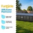 thumbnail image 2 of Funsicle 18ft x 9ft Rectangular Above Ground Swimming Pool Cover for Oasis and Activity Models, 2 of 6