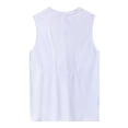 thumbnail image 4 of JDQJBZ Débardeurs pour Hommes Été Couleur Unie Col Rond Sans Manches Hauts Extensibles, 4 of 4