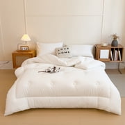 TACILIP Soft Washed Microfiber Duvet Insert Great for Summer Spring Fall Enhanced Warmth for All Seasons Lightweights Yet Insulating Comforter Core, Bedding