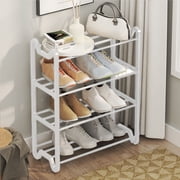 Wzzjkit Shoe Rack for Closet, Doorway with Handrail Four Small Shoe Rack Home Entry Shoe Cabinet Entry Shoes Storage Rack Small Shoe Racks, Shoe Rack