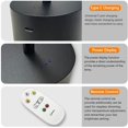 thumbnail image 2 of Lampe de Table Sans Fil à DEL, Lampe de Table Rechargeable, Lampe à Batterie avec Interrupteur Tactile, 2 of 2